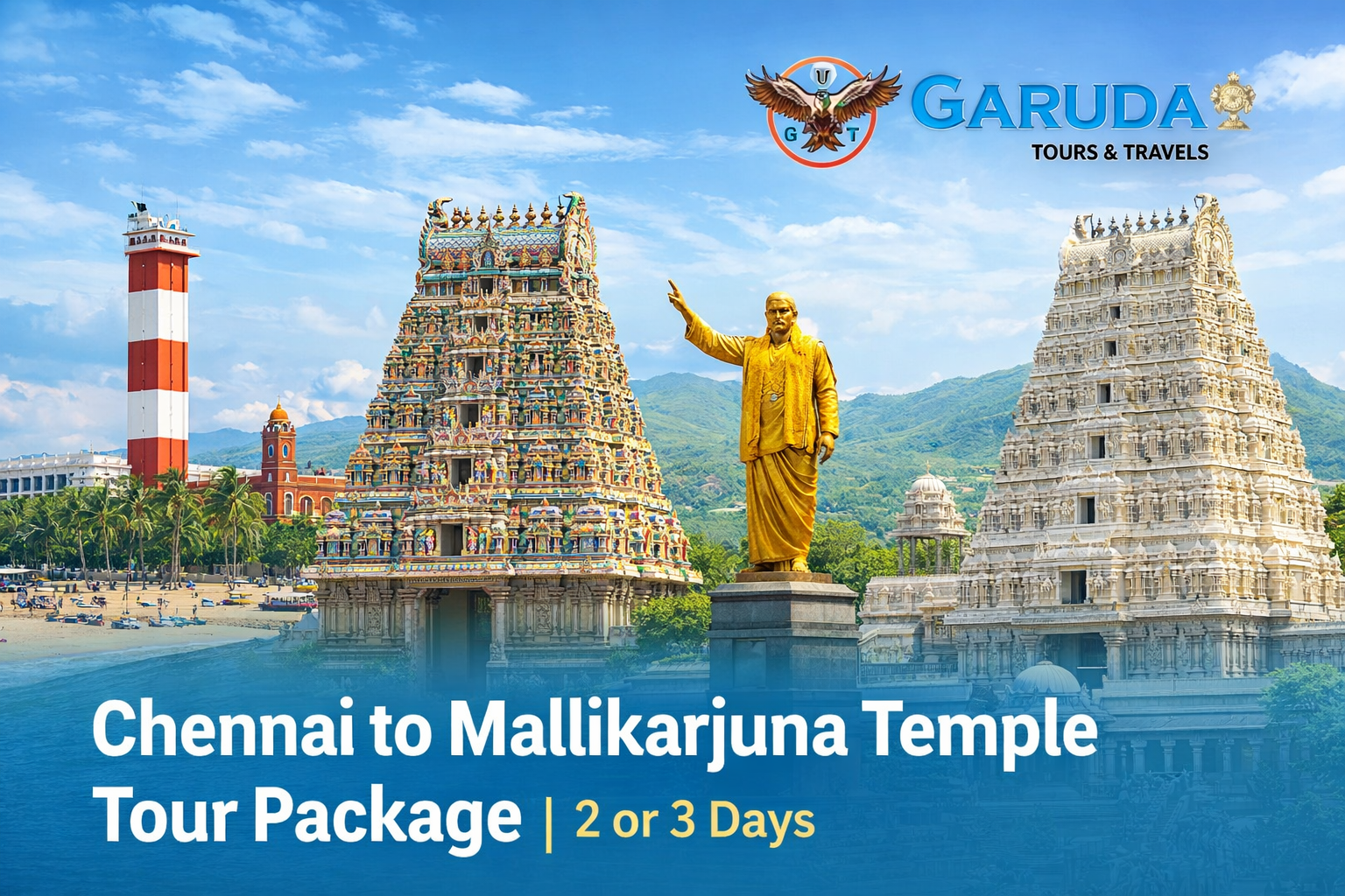 Chennai to Malikarjuna Temple Tour Package | 2 or 3 Days - Main Image
