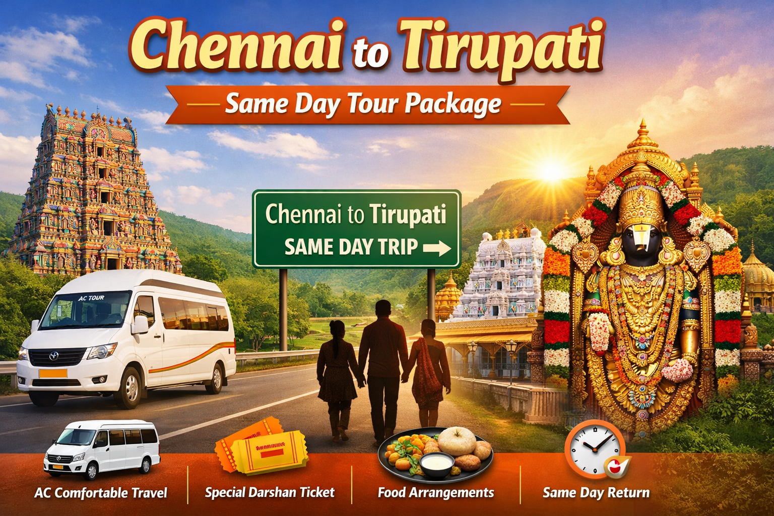 Chennai to Tirupati same day tour package